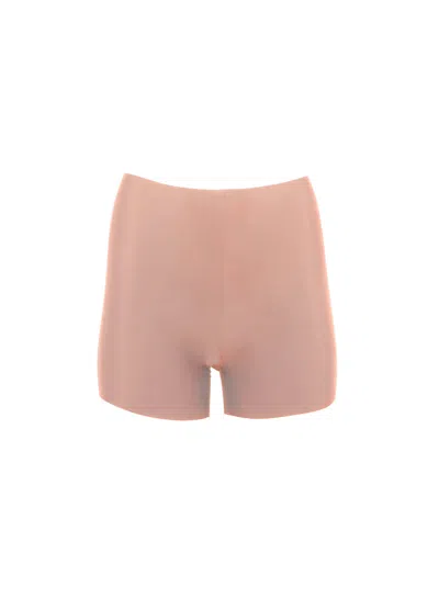 Fleur Du Mal Le Stretch Micro Bike Shorts In Tan