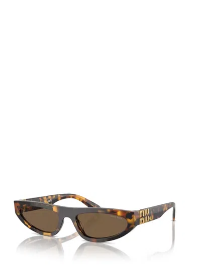 Miu Miu Miu Glimpse Cat-eye Sunglasses In Honey Havana