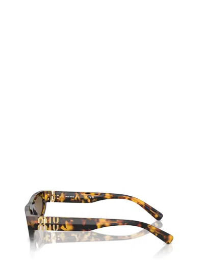 Miu Miu Miu Glimpse Cat-eye Sunglasses In Honey Havana
