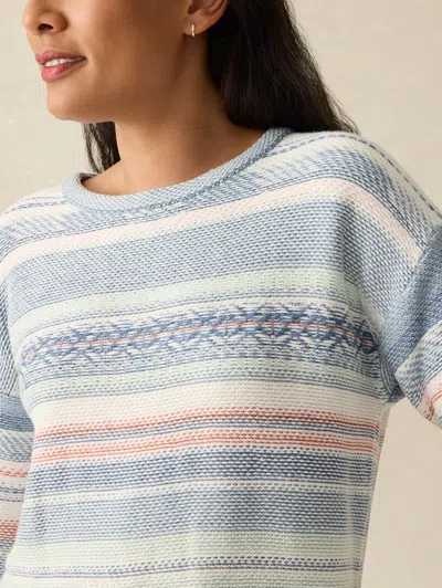 Faherty High Tide Sweater In Todos Santos Stripe