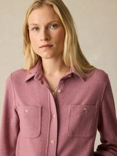 Faherty Legend&trade; Sweater Shirt In Rose Twill