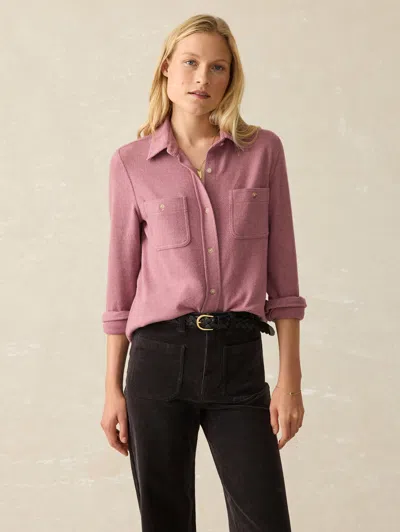 Faherty Legend&trade; Sweater Shirt In Rose Twill