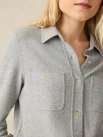 Faherty Legend&trade; Sweater Shirt In Fossil Grey Twill