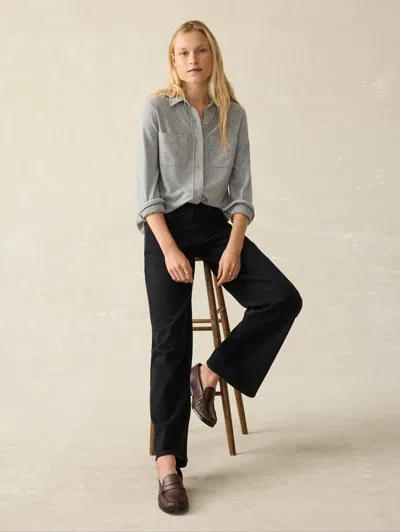 Faherty Legend&trade; Sweater Shirt In Fossil Grey Twill