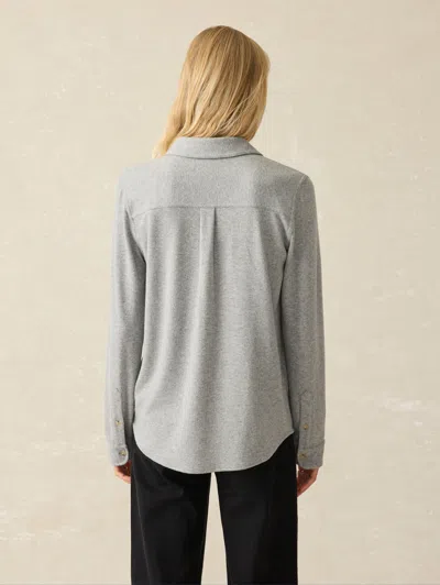 Faherty Legend&trade; Sweater Shirt In Fossil Grey Twill