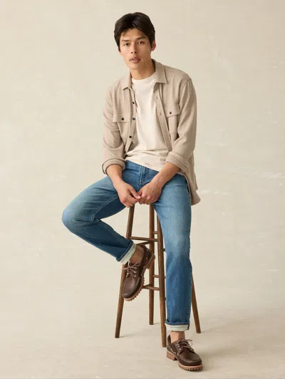 Faherty Sunwashed T-shirt In Arctic Frost Heather