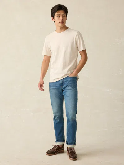 Faherty Sunwashed T-shirt In Arctic Frost Heather