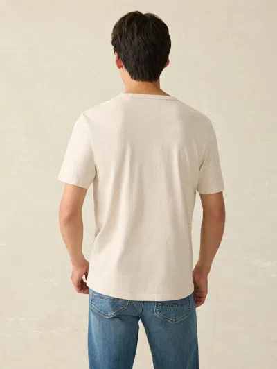 Faherty Sunwashed T-shirt In Arctic Frost Heather