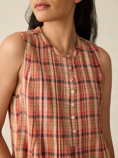 Faherty Isha Dress In Sunset Gingham