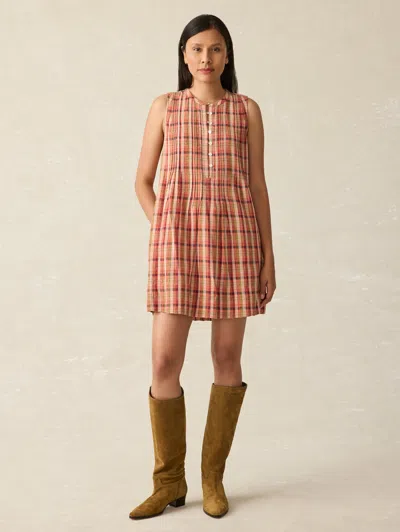 Faherty Isha Dress In Sunset Gingham