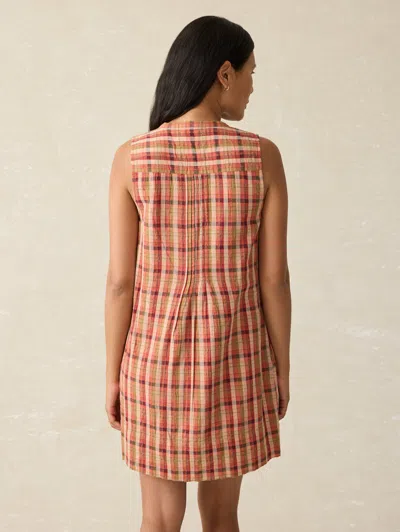 Faherty Isha Dress In Sunset Gingham
