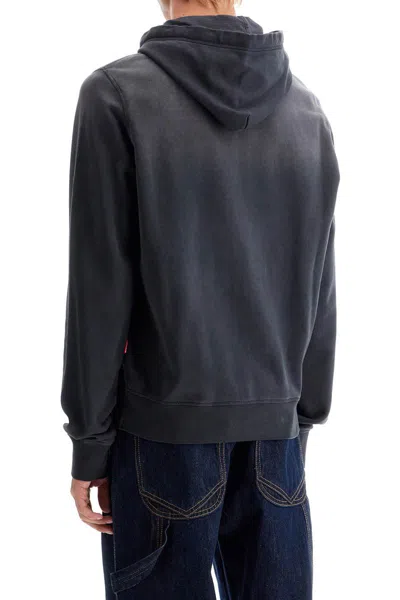 Shop Diesel Hooded Sweat In Black