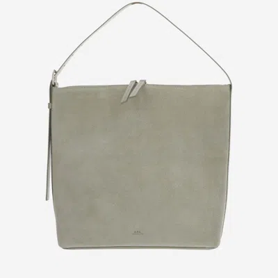 Shop Apc A.p.c. Suede Shoulder Bag