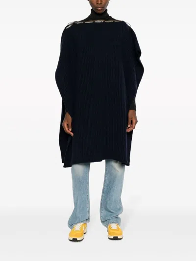 A.p.c. X Jw Anderson Swann Wool Poncho