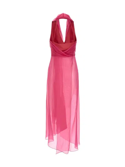Alberta Ferretti Fuchsia Chiffon Top