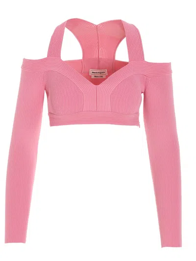 Alexander Mcqueen Cropped Shirt