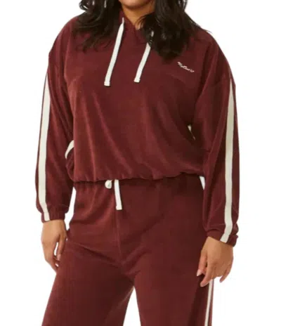 Rip Curl Revival Terry Hoodie In Red In Red