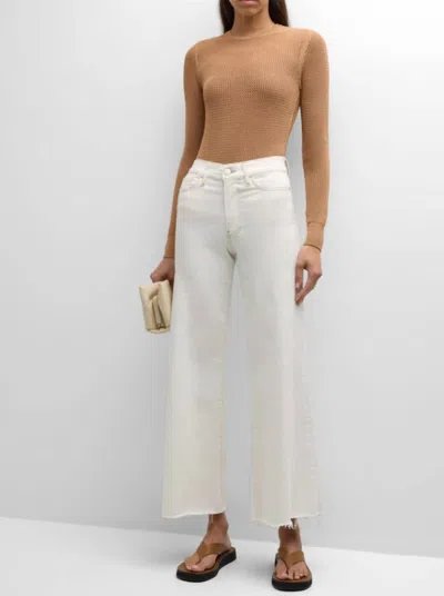 Frame Relaxed Fit Straight Leg Crop Jeans In Multi