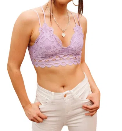 Anemone So This Is Love Bralette In Lavender In Pink