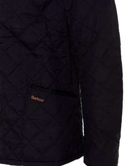 Barbour Heritage Liddesdale Diamond Quilted Jacket In Black