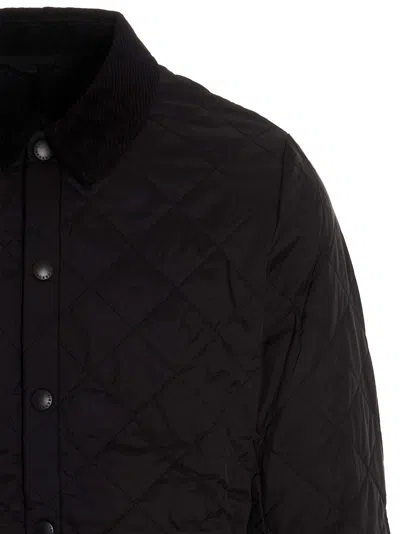 Barbour Mens Heritage Liddesdale Black Quilted Jacket In Black