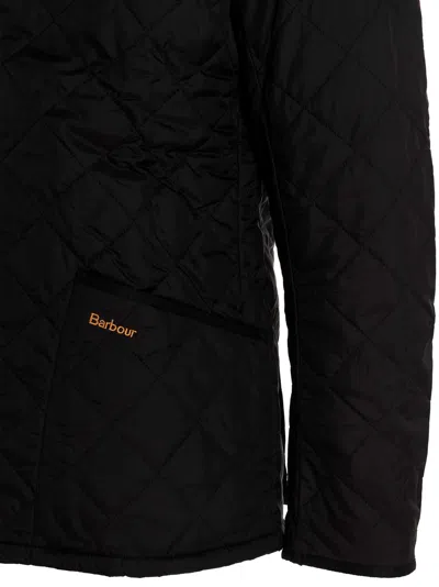 Barbour Mens Heritage Liddesdale Black Quilted Jacket In Black