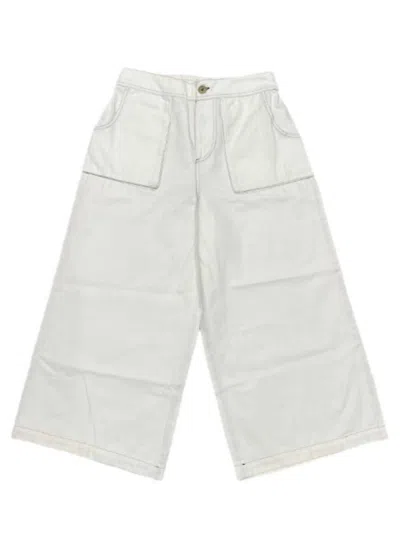 Ellor Nora Mid Cargo Pant In White In White