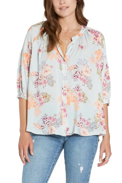 Dear John Denim Audrey In Spring Blouse In Bloom Print In Blue