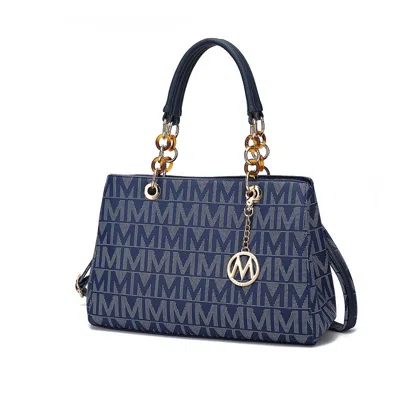 Mkf Collection By Mia K Sirna M Signature Tote Bag By Mia K In Blue