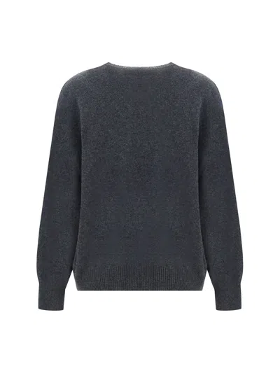 Shop Loulou Studio Knitwear In Anthracite Melange