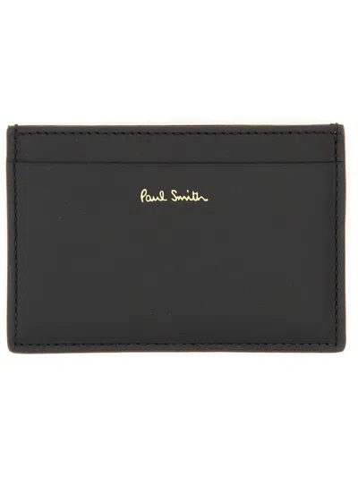 Shop Paul Smith Card Holder With Logo In Black