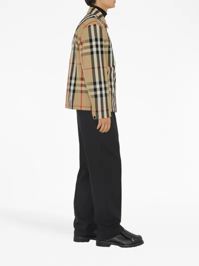 Burberry Check Motif Shirt Jacket