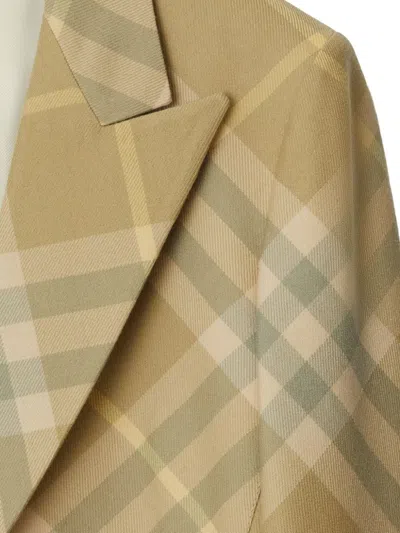 Burberry Checked Tailored Single-breasted Blazer