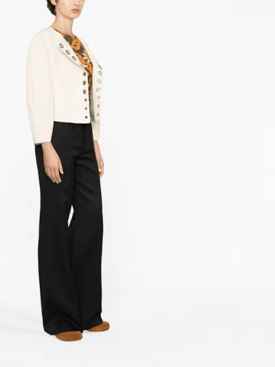Chloé Eyelet-embellished Leather Jacket