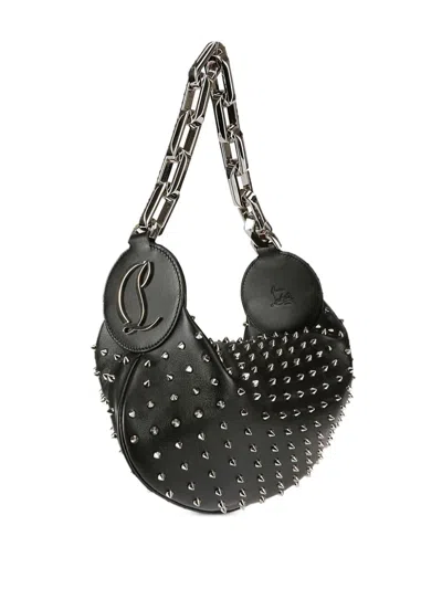 Christian Louboutin Nappa Leather Chain-link Shoulder Bag Studs