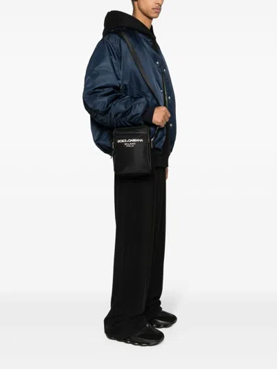Dolce & Gabbana Dolce&gabbana Blue Messenger Bag In Nylon
