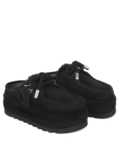 Naked Wolfe Blizzard Black Suede/shearling