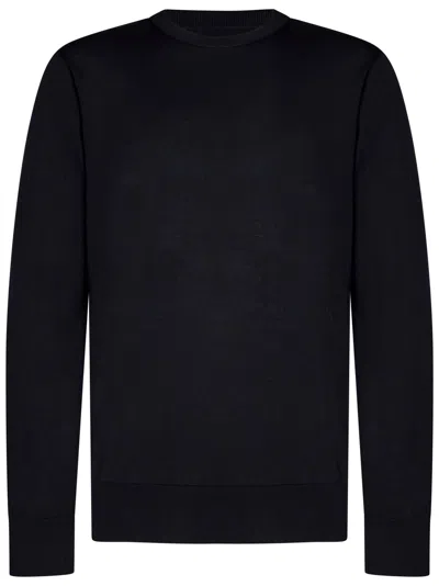 Givenchy Cotton-silk Blend Crewneck Sweater With Embroidered Logo In Brown