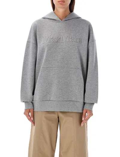 Shop 's Max Mara Logo Fleece In Grigio Melange