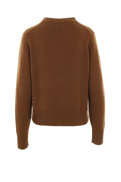 Shop Allude Sweaters In Brown