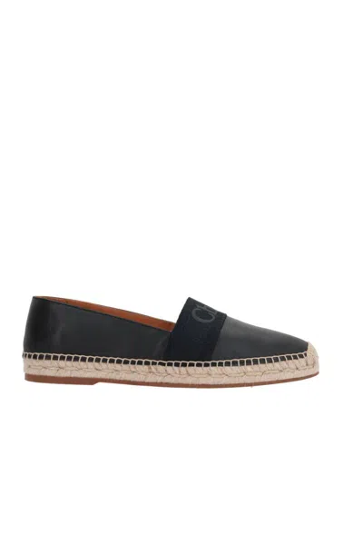 Shop Chloé Chloè Flat Shoes In Black