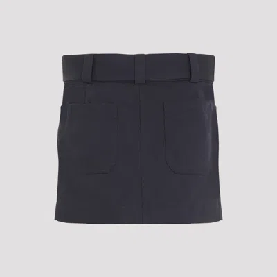 Chloé Cargo Mini Skirt In Blue