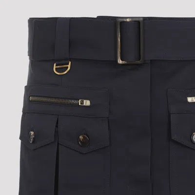Chloé Cargo Mini Skirt In Blue