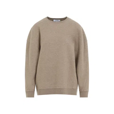 Max Mara Beige Sweatshirt In Wool And Cashmere Blend In Beige