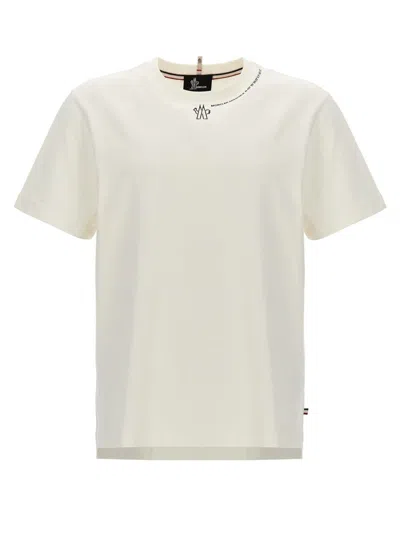 Shop Moncler Grenoble Logo Print T-shirt In White