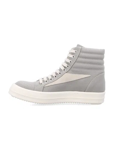 Shop Rick Owens Drkshdw Vintage High Woman Sneaks In Pearl Milk Milk