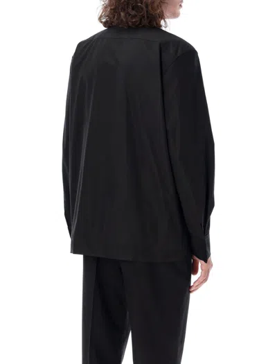 Saint Laurent Universal White Shirt In Black