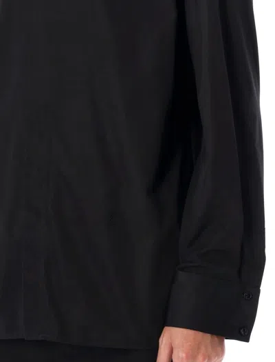 Saint Laurent Universal White Shirt In Black