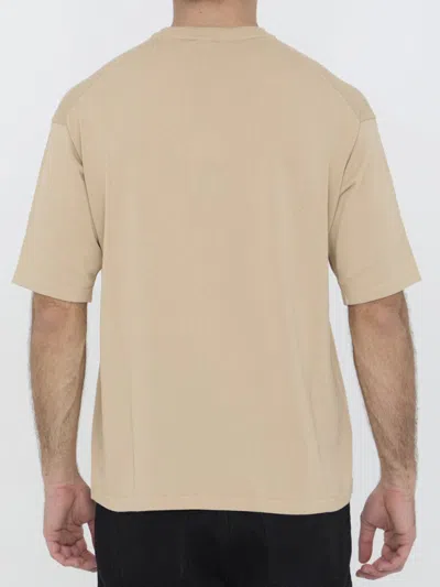 Shop Roberto Collina Cotton T-shirt In Beige