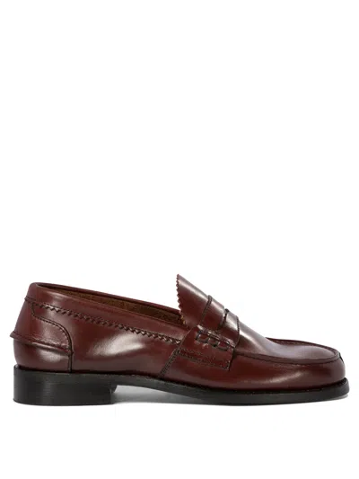 Shop Saxone Of Scotland Arran Loafers & Slippers In Bordeaux